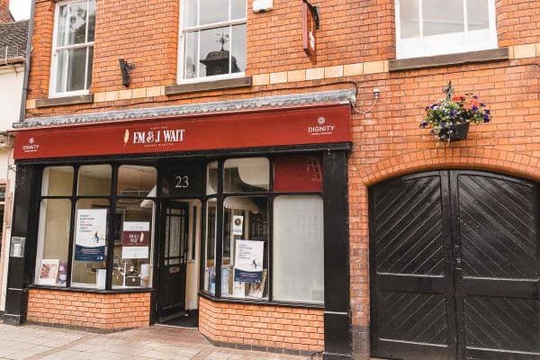 F.M. and J Wait Funeral Home in Tamworth on Lower Gungate